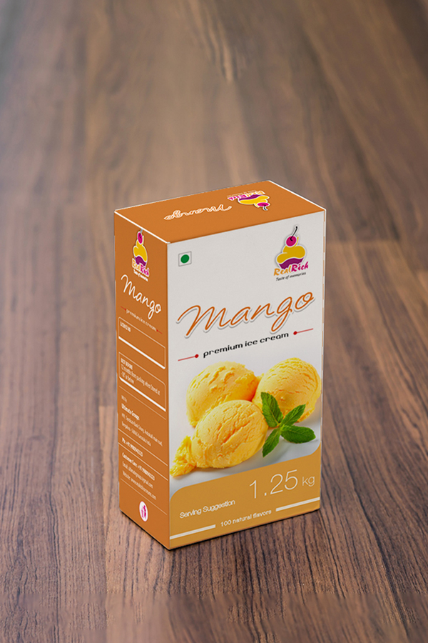 Real Rich Ice Cream Packaging Design — Axissquare